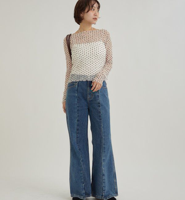  「ドットレースプルオーバー」|Tシャツ・カットソー|