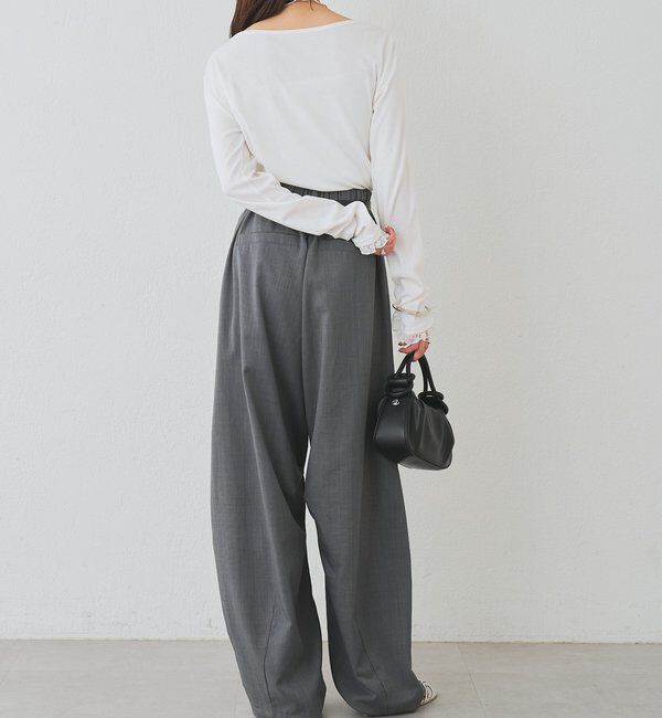  「レースドッキングオフショルロンT」|Tシャツ・カットソー|