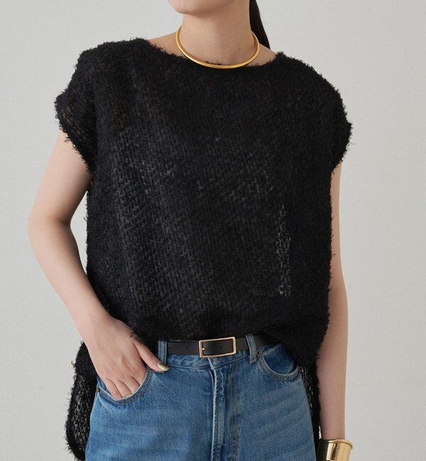  「フェザーフレンチブラウス」|シャツ・ブラウス|ブラック