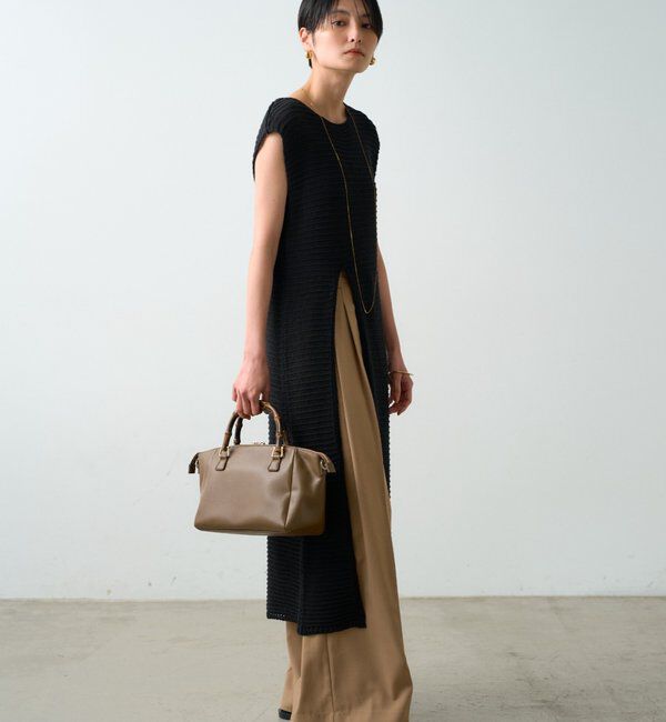  「ハイスリットニットワンピース」|ワンピース|