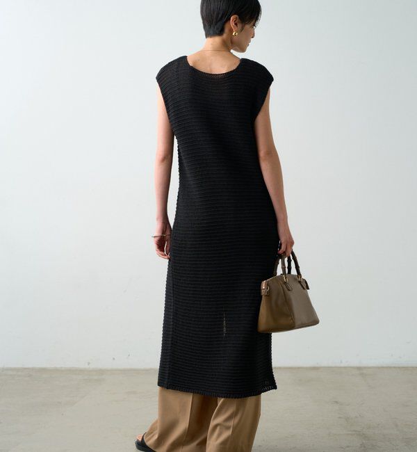 「ハイスリットニットワンピース」|ワンピース|