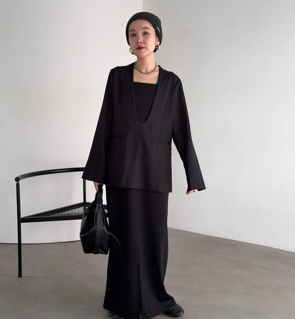  「【tani企画】深Vネックジャケットプルオーバー」|その他|