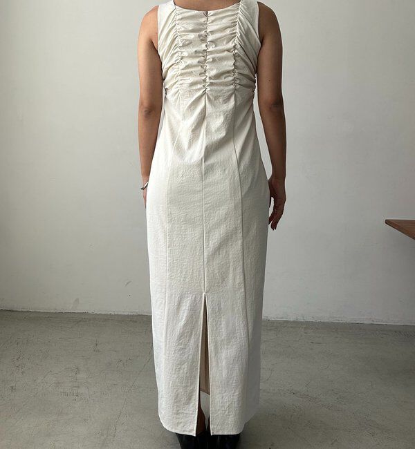  「ギャザーノースリワンピース」|ワンピース|