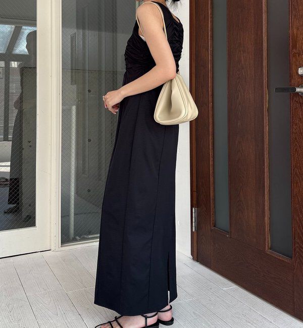  「ギャザーノースリワンピース」|ワンピース|