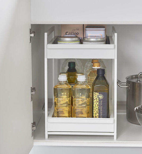 collex「【tower】 シンク下スライドラック2段」|食器・キッチングッズ|