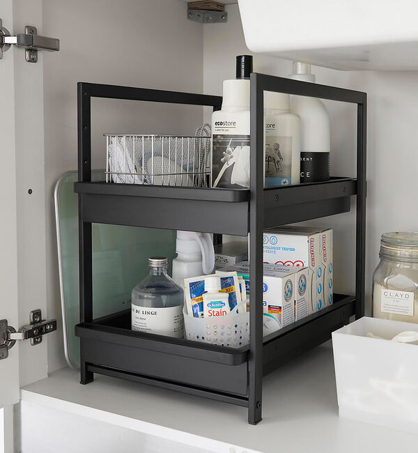 collex「【tower】 シンク下スライドラック2段」|食器・キッチングッズ|