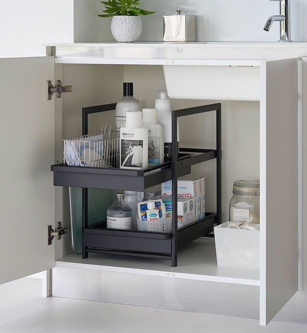 collex「【tower】 シンク下スライドラック2段」|食器・キッチングッズ|