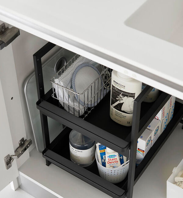 collex「【tower】 シンク下スライドラック2段」|食器・キッチングッズ|