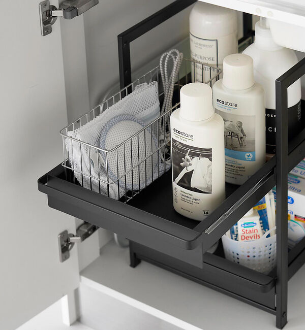 collex「【tower】 シンク下スライドラック2段」|食器・キッチングッズ|