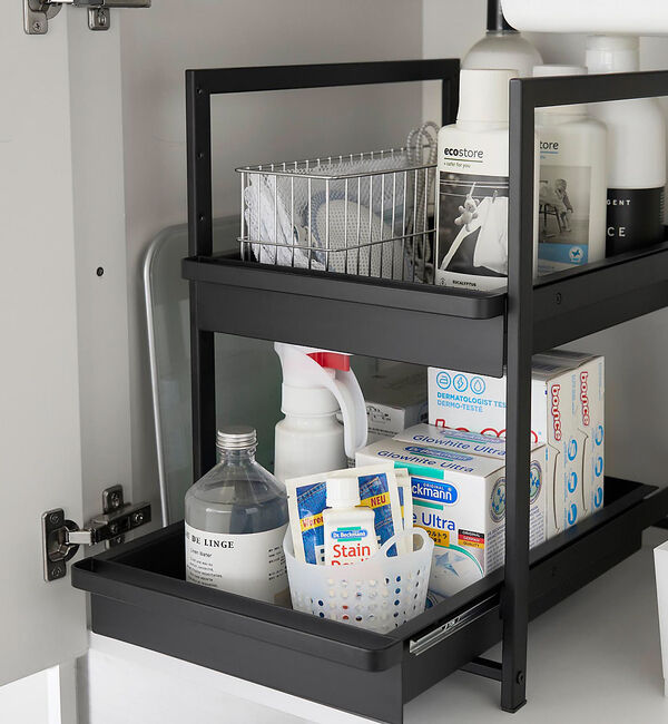 collex「【tower】 シンク下スライドラック2段」|食器・キッチングッズ|