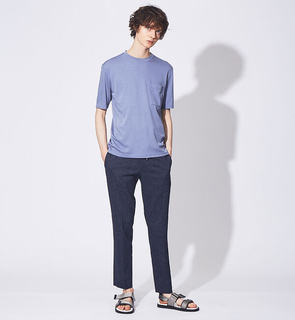 ABAHOUSE「【FLEX COOL】超接触冷感 スムース クルーネック Tシャツ」|Tシャツ・カットソー|