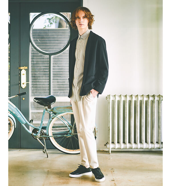 ABAHOUSE「【ミニチェック】スーピマ タイプライター ボタンダウンシャツ」|シャツ・ブラウス|