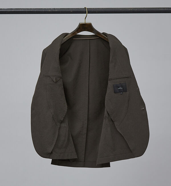 ABAHOUSE「【セットアップ対応/FLEX JACKET】 PE-wrinkle ワッシャージ」|テーラードジャケット|