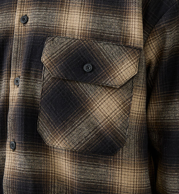 ABAHOUSE「【Dickies / ディッキーズ】オーバーサイズ ネルオンブレチェック ワーク」|シャツ・ブラウス|