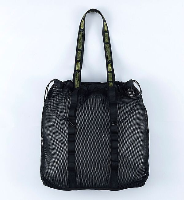ABAHOUSE「【WEEKEND(ER)/ウィークエンダー】WKD MESH TOTE/ウィーク」|トートバッグ|ブラック