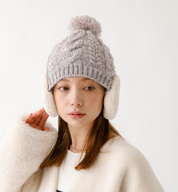 Rouge vif「【RUBEN / ルーベン】RUS-8053 /イヤーカバーボンボンワッチ/EA」|その他|パープル系その他1