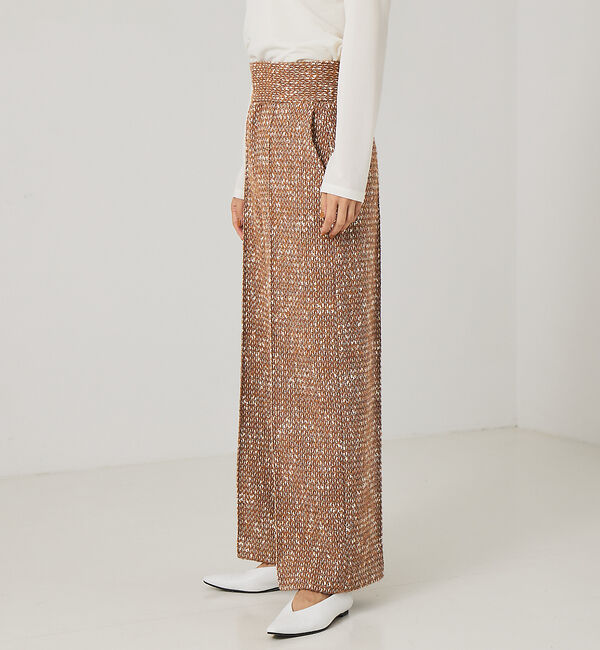 qualite「《セットアップ対応》ハイウエストツイードパンツ」|その他|