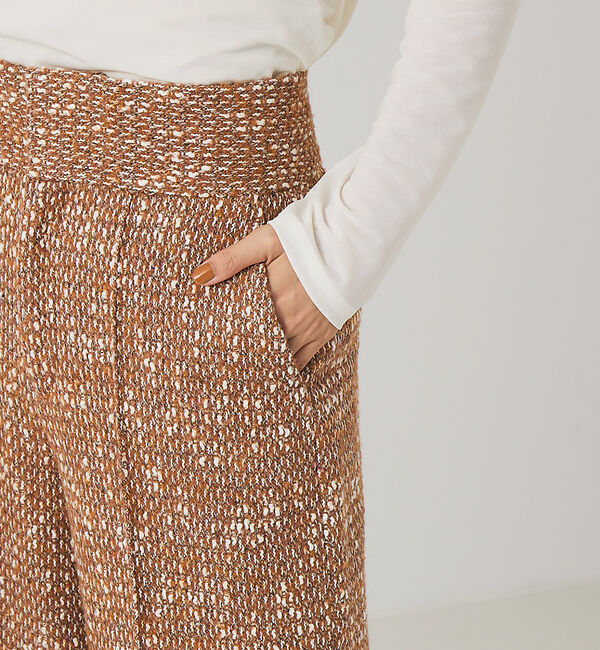 qualite「《セットアップ対応》ハイウエストツイードパンツ」|その他|