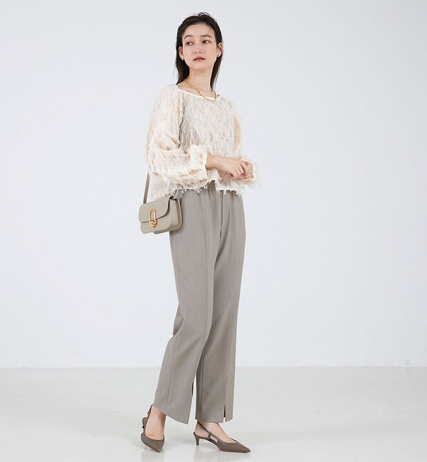 qualite「カットジャガードプルオーバー」|シャツ・ブラウス|