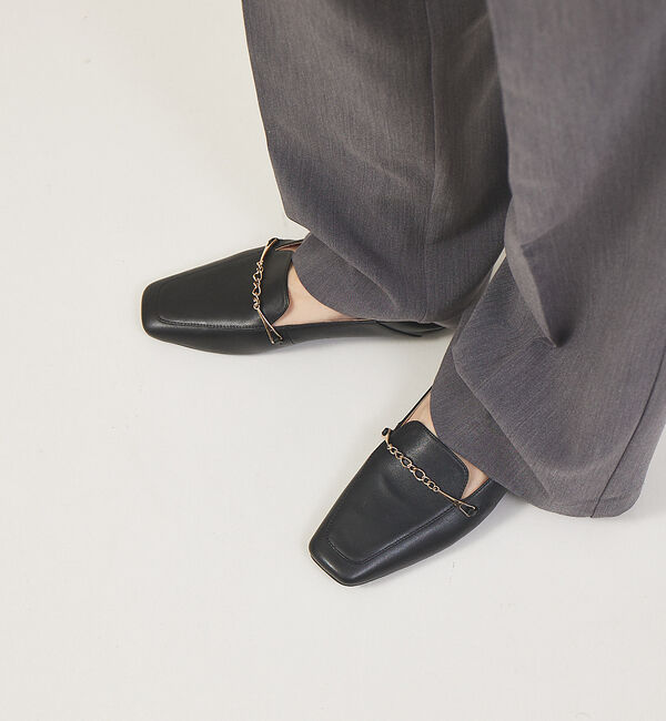 AU BANNISTER「バブーシュビットローファー」|ローファー|ブラック