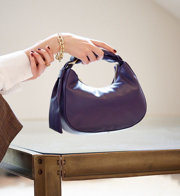 LOWELL things「Alne/ソフトレザーミニ2WAYBAG」|ショルダー・メッセンジャー|パープル