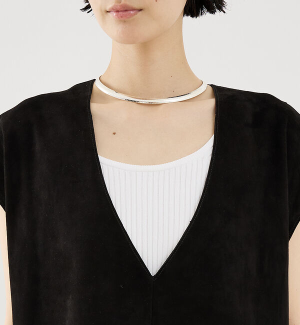 The Store by C' 「【METHODE】HABITO in SUEDE／スエードワンピース」|ワンピース|