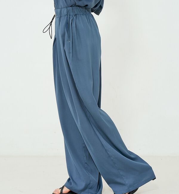 NOMINE「【セットアップ対応】ヴィンテージサテン ドロストコード パンツ」|その他|