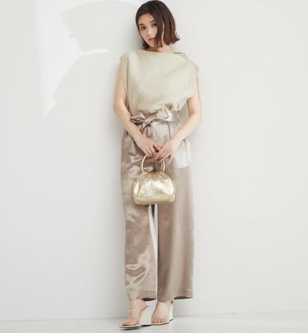 TIARA「リボンワイドストレートパンツ」|その他|