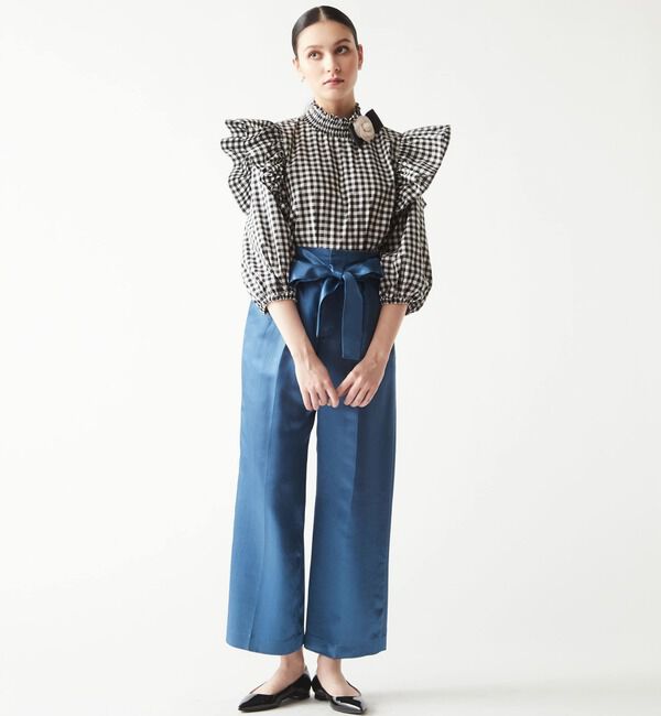 TIARA「リボンワイドストレートパンツ」|その他|