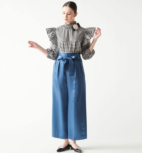 TIARA「リボンワイドストレートパンツ」|その他|