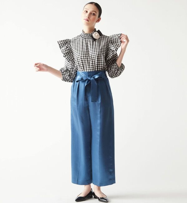 TIARA「リボンワイドストレートパンツ」|その他|
