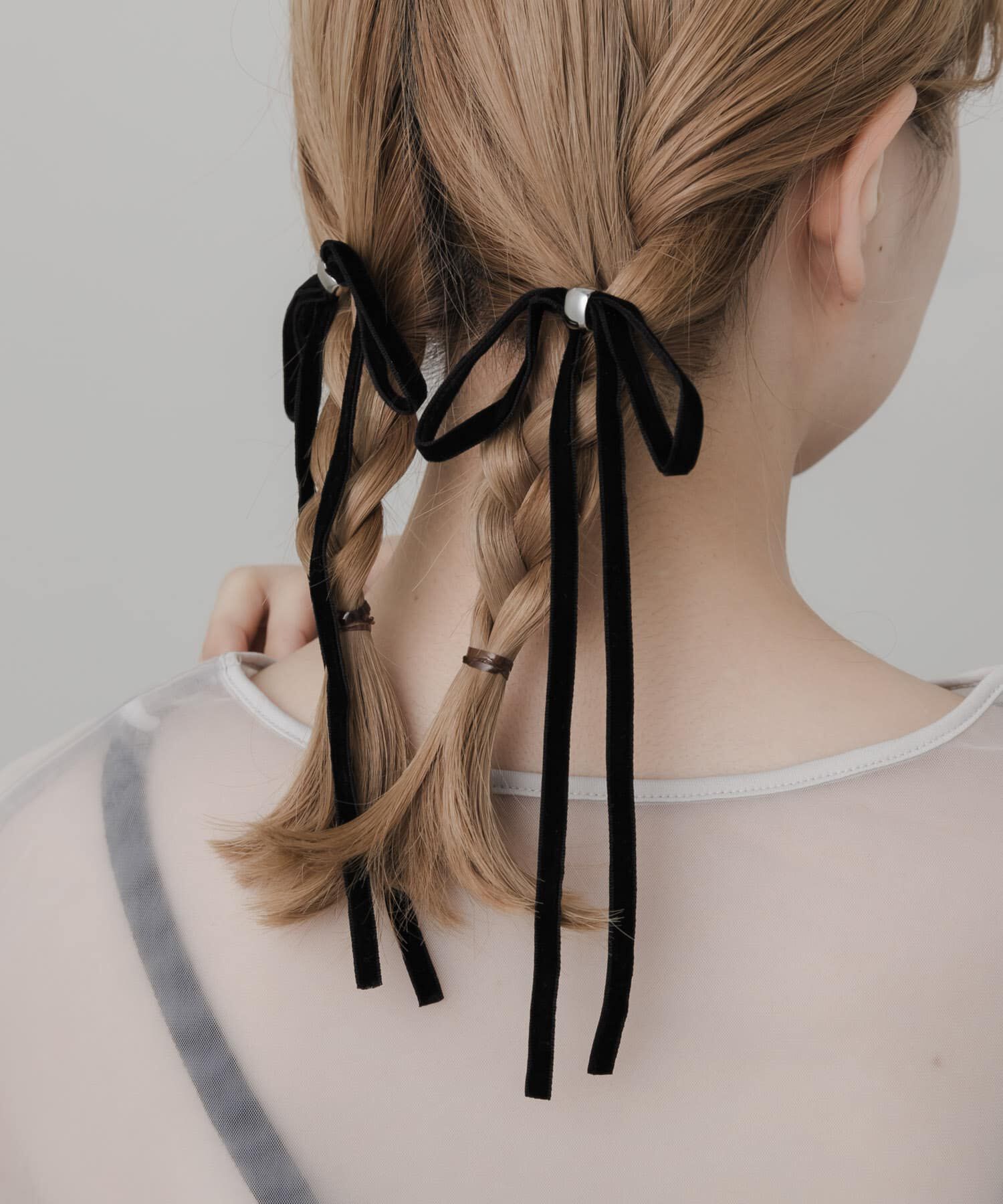 SMELLY「『WEB/一部店舗限定』ベロアリボン2セットヘアカフ」|その他|