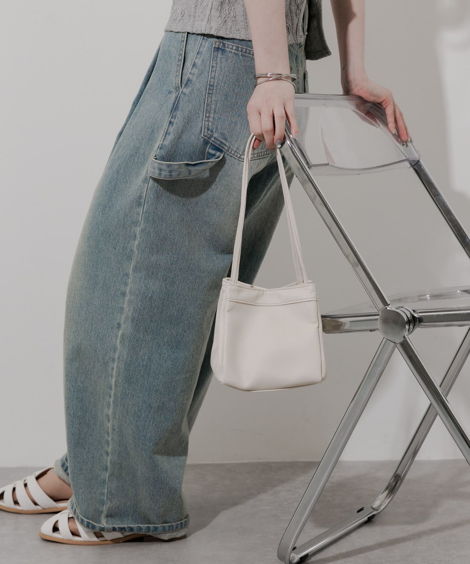 SMELLY「スクエアミニバッグ」|ハンドバッグ|