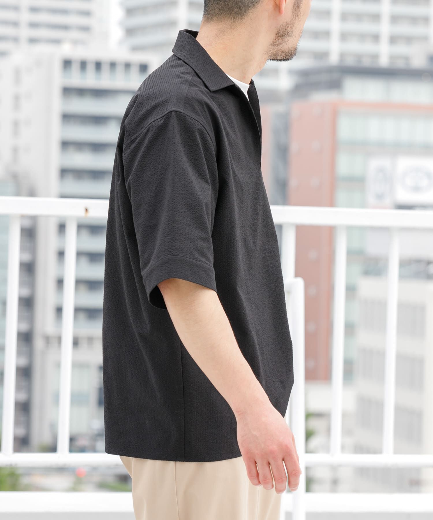 URBAN RESEARCH ROSSO「『WEB限定』『ｾｯﾄｱｯﾌﾟ対応/XLｻｲｽﾞあり』ｼｱｻｯｶｰｽｷｯﾊ 」|シャツ・ブラウス|