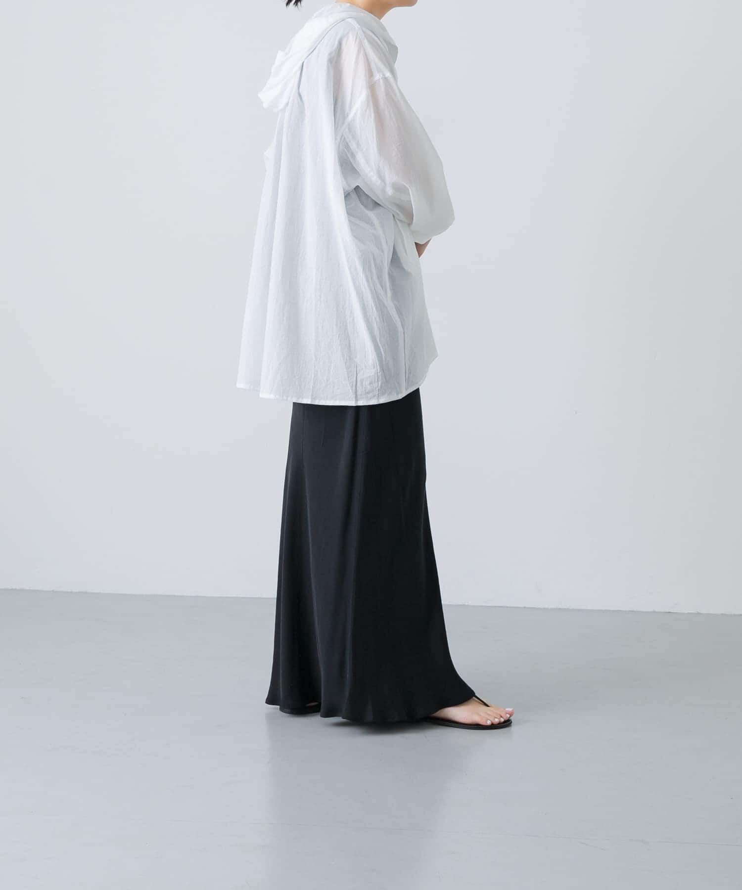 かぐれ「シアーフーディチュニック」|シャツ・ブラウス|