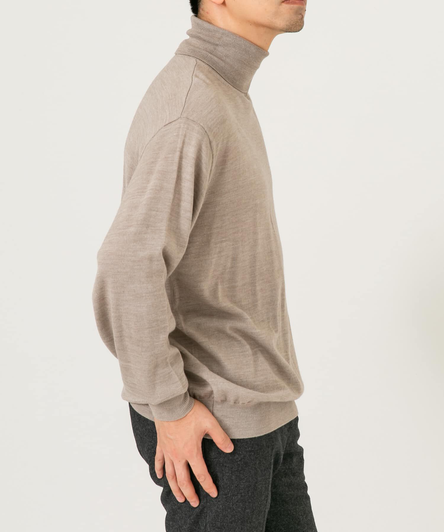 URBAN RESEARCH ROSSO「イタリア糸メリノウールタートルネックニット」|ニット・セーター|