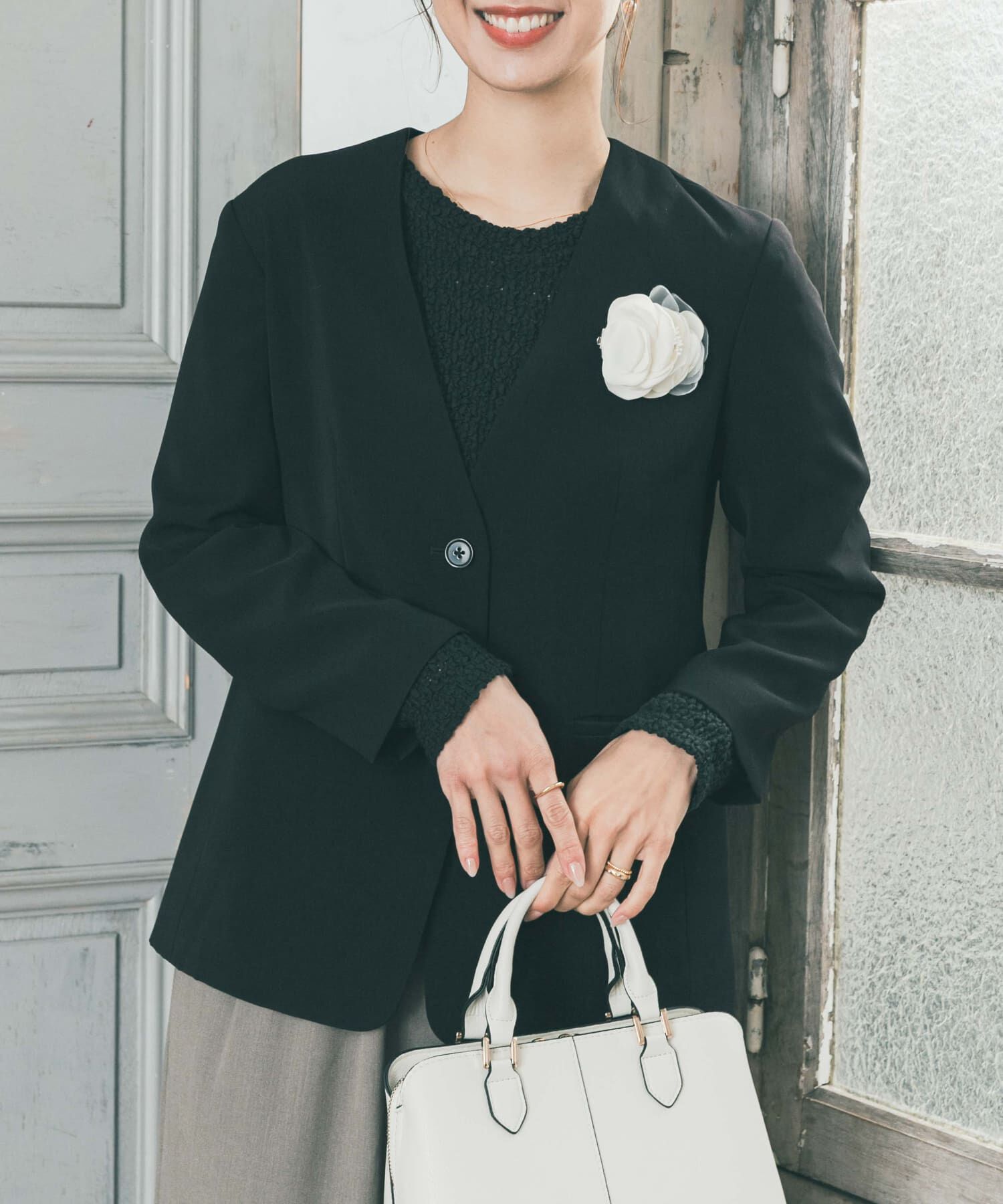 URBAN RESEARCH DOORS「ポコポコレースロングTシャツ」|Tシャツ・カットソー|