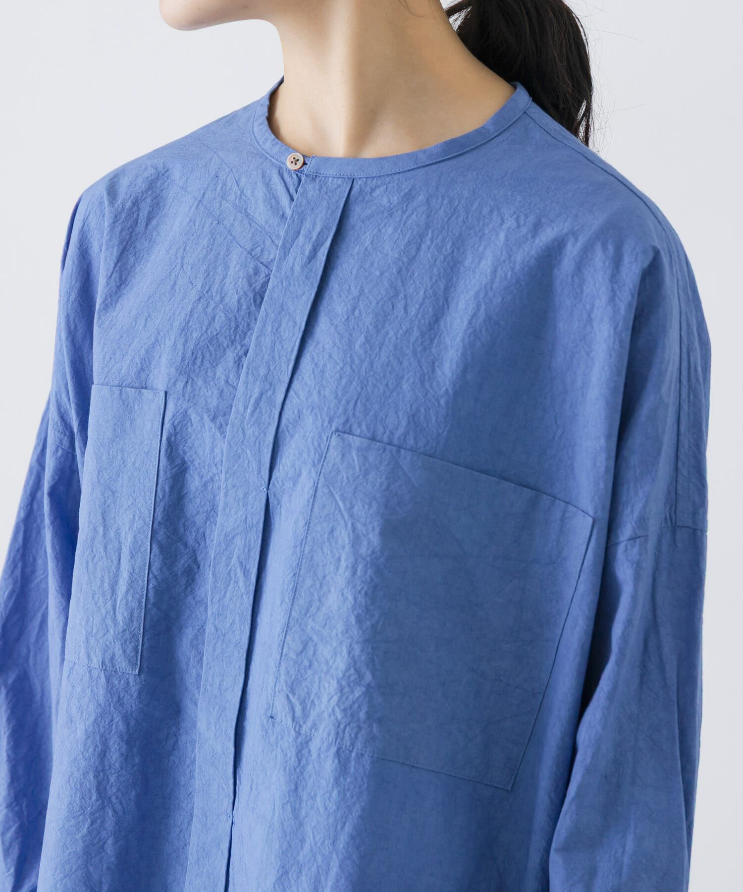 かぐれ「コットンリネンWポケットシャツ」|シャツ・ブラウス|