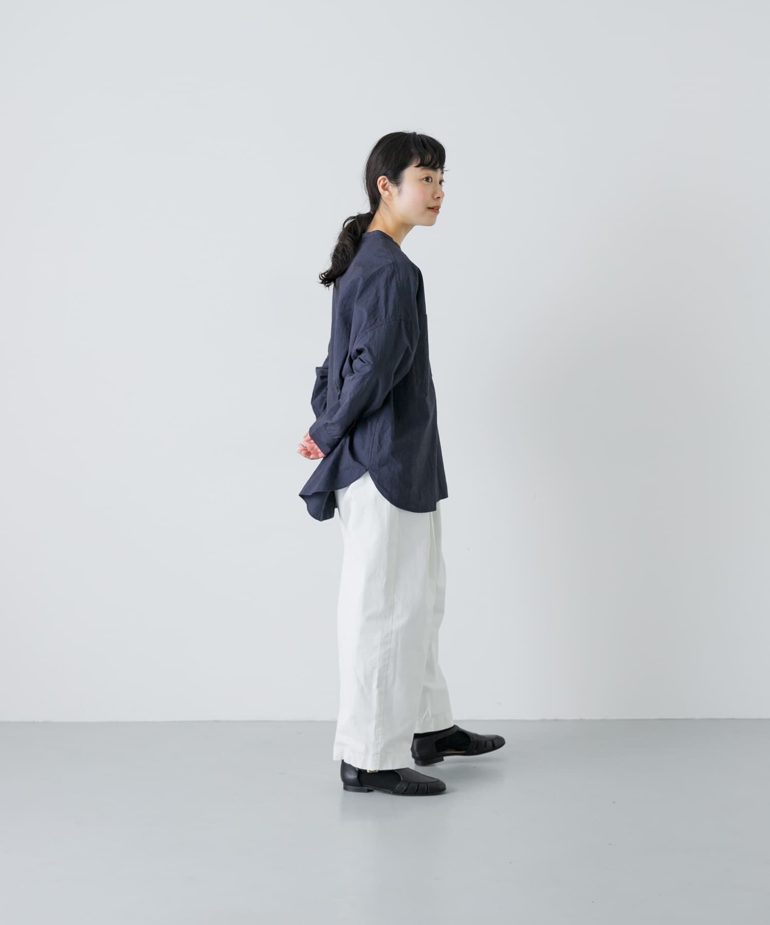 かぐれ「コットンリネンWポケットシャツ」|シャツ・ブラウス|