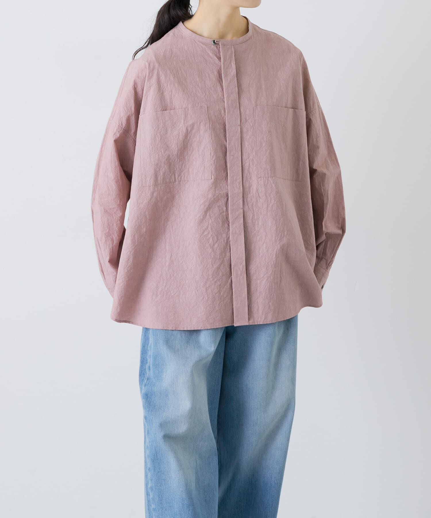 かぐれ「コットンリネンWポケットシャツ」|シャツ・ブラウス|