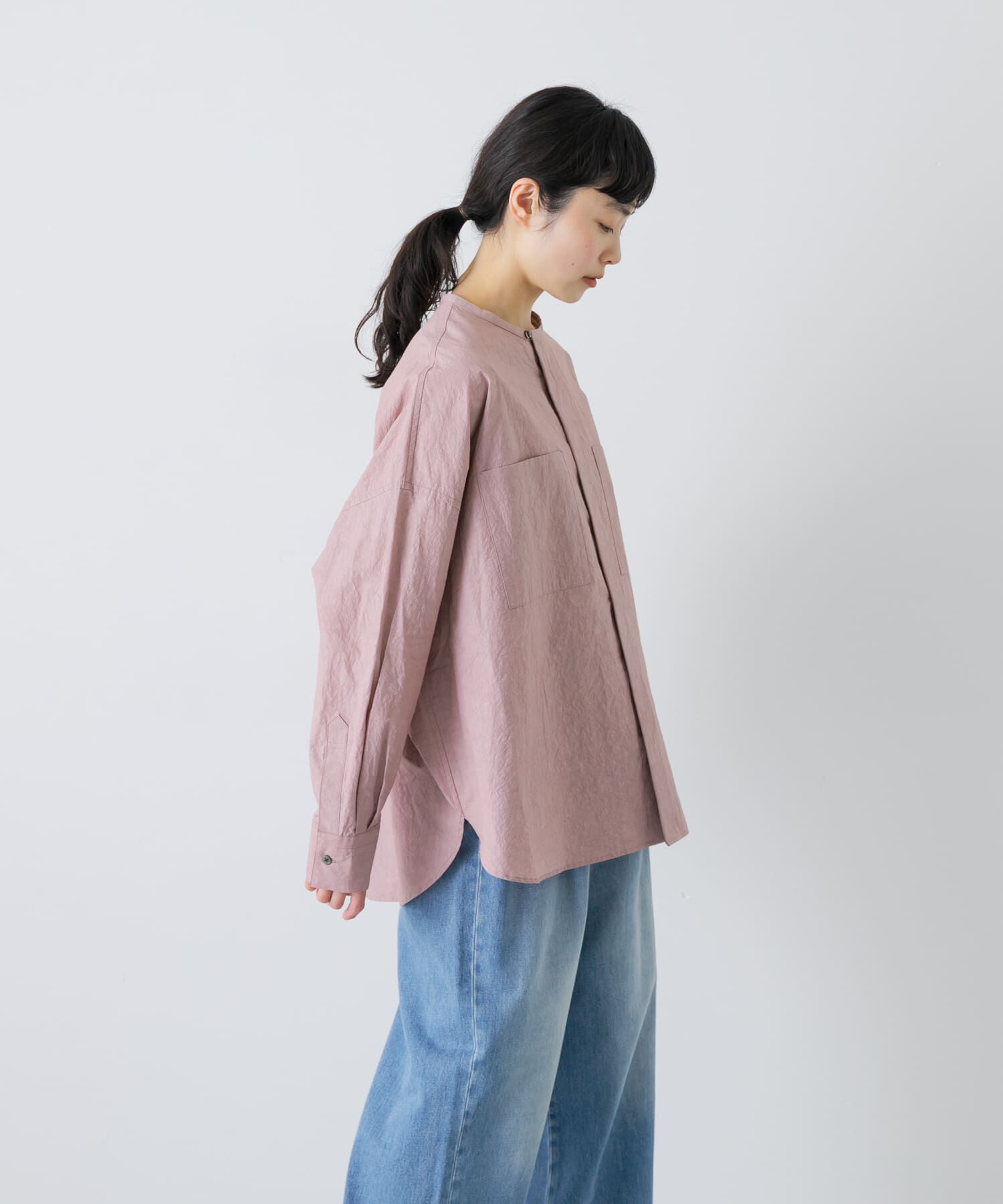 かぐれ「コットンリネンWポケットシャツ」|シャツ・ブラウス|