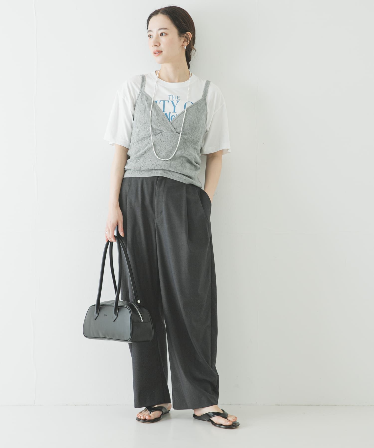 URBAN RESEARCH「パターンメッシュニットキャミソール」|ニット・セーター|