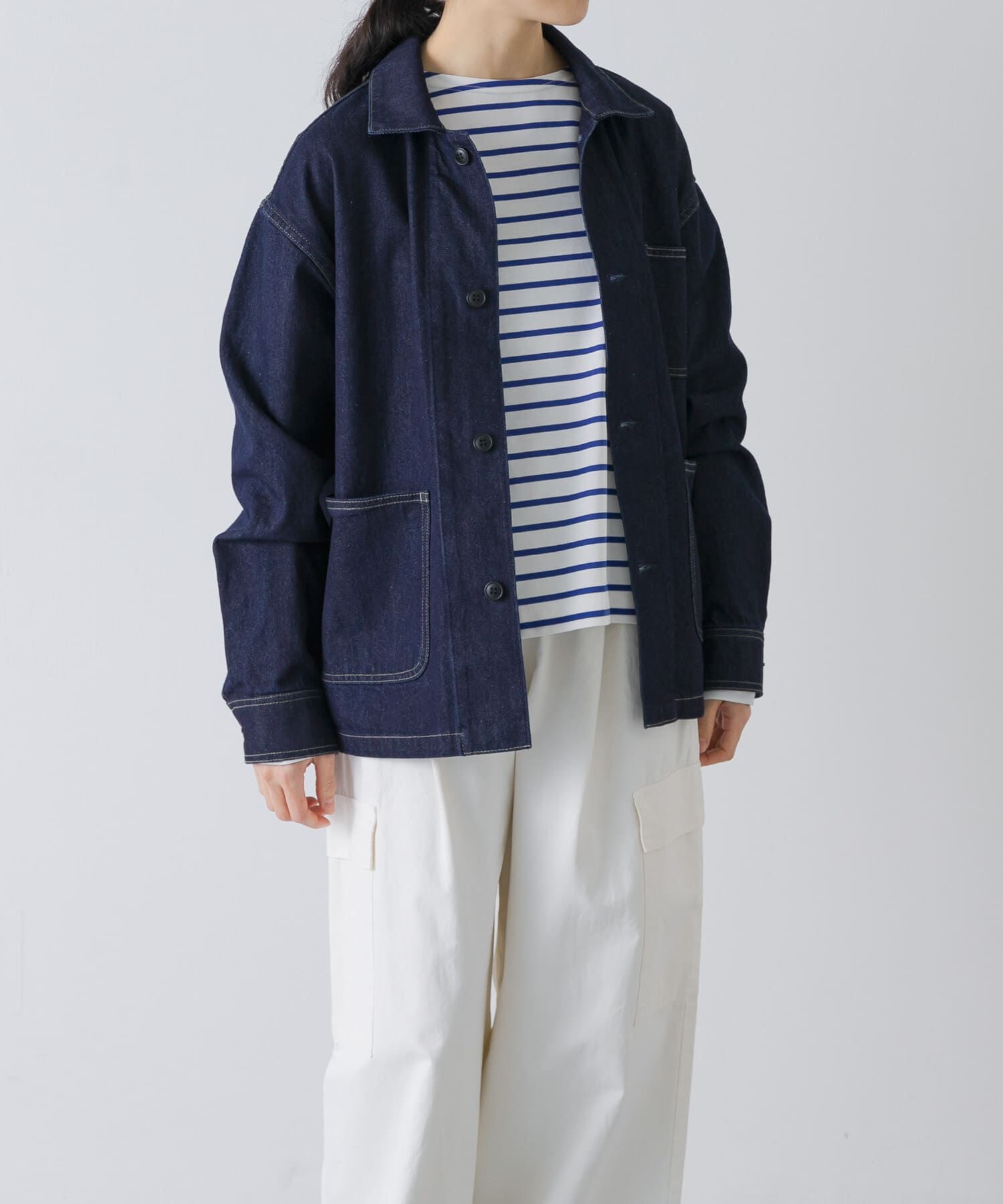 かぐれ「『ユニセックス』デニムカバーオール」|その他|インディゴブルー