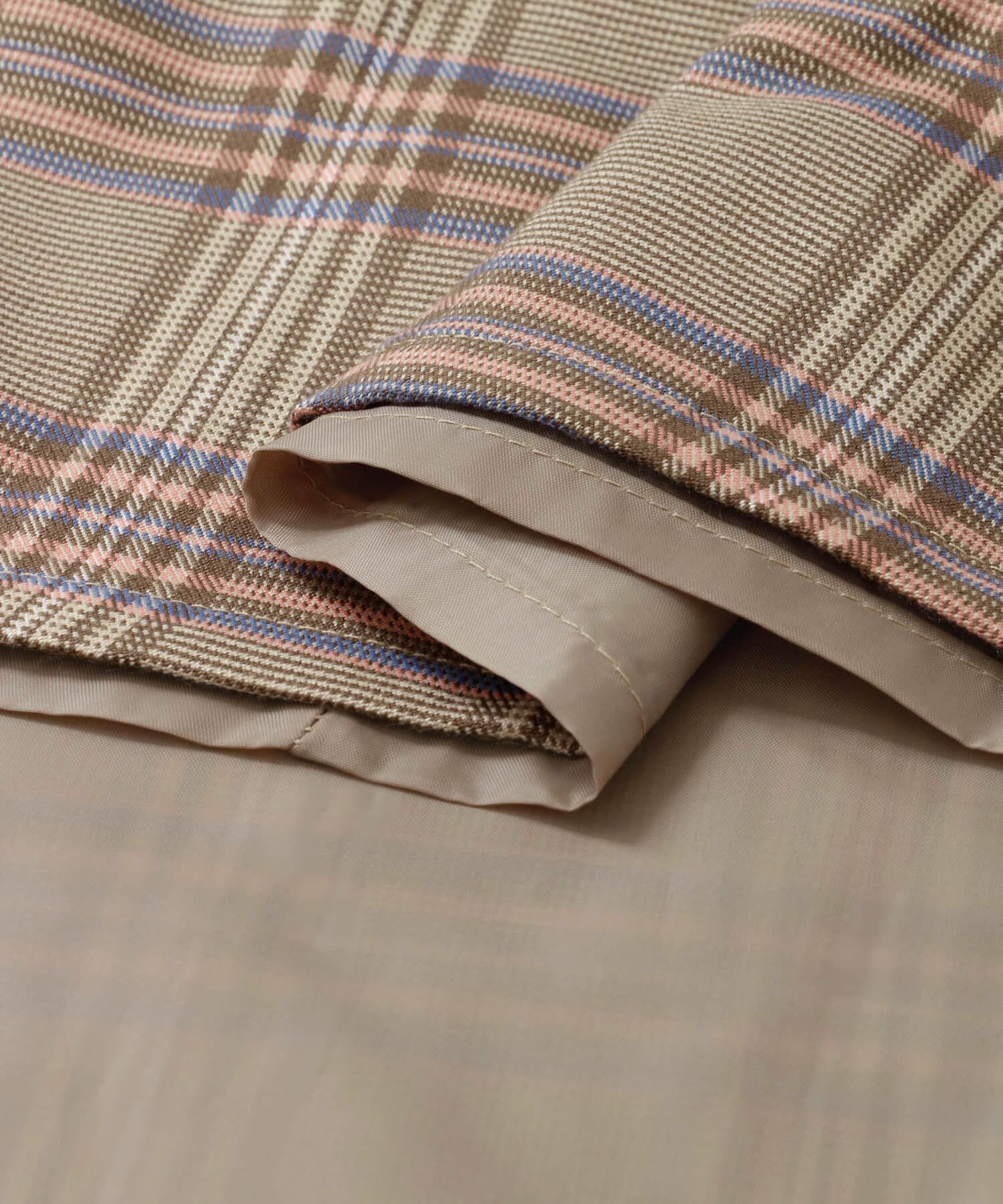  「チェック柄フレアロングスカート」|スカート|