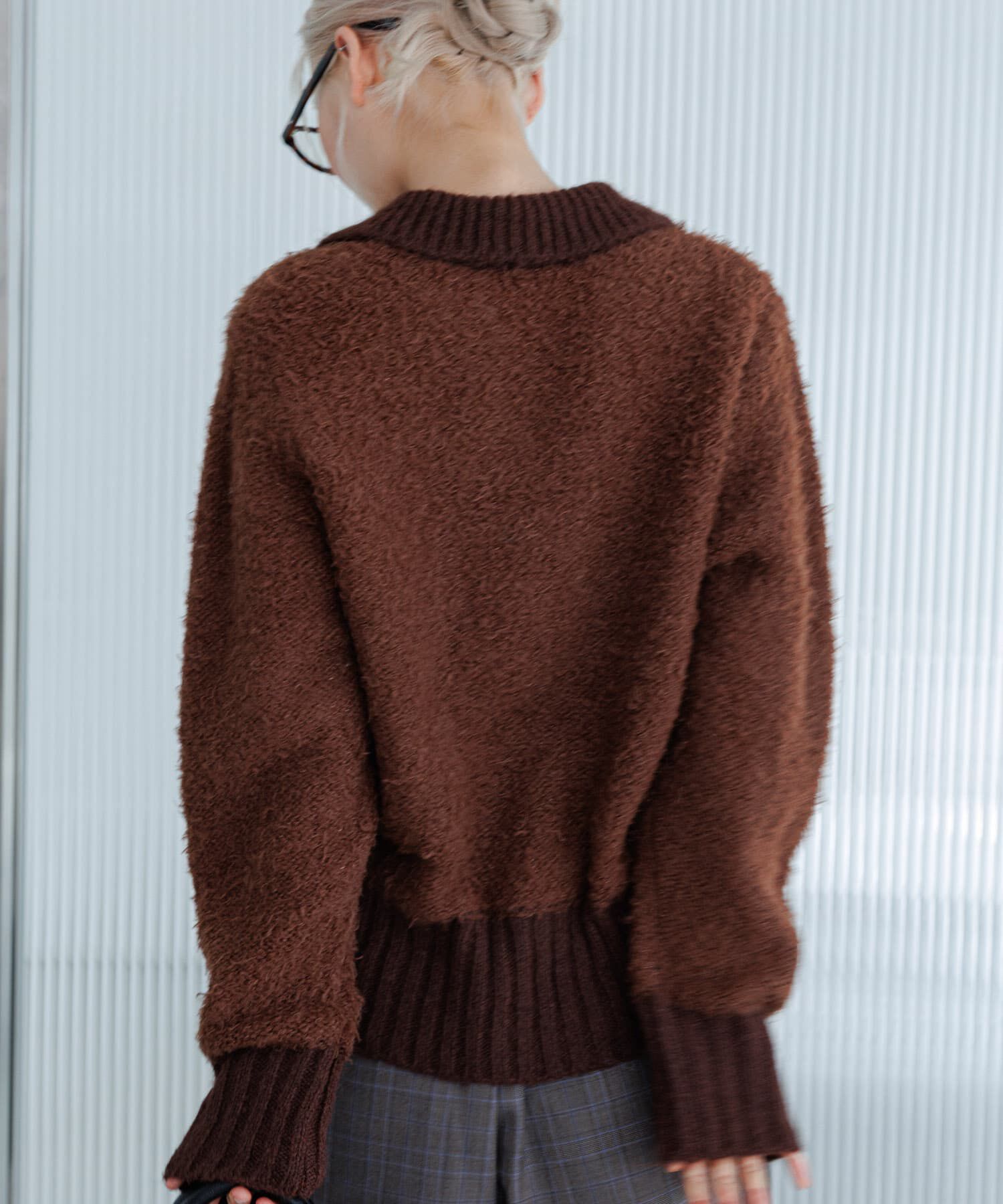  「フロントホックベアーニット」|ニット・セーター|