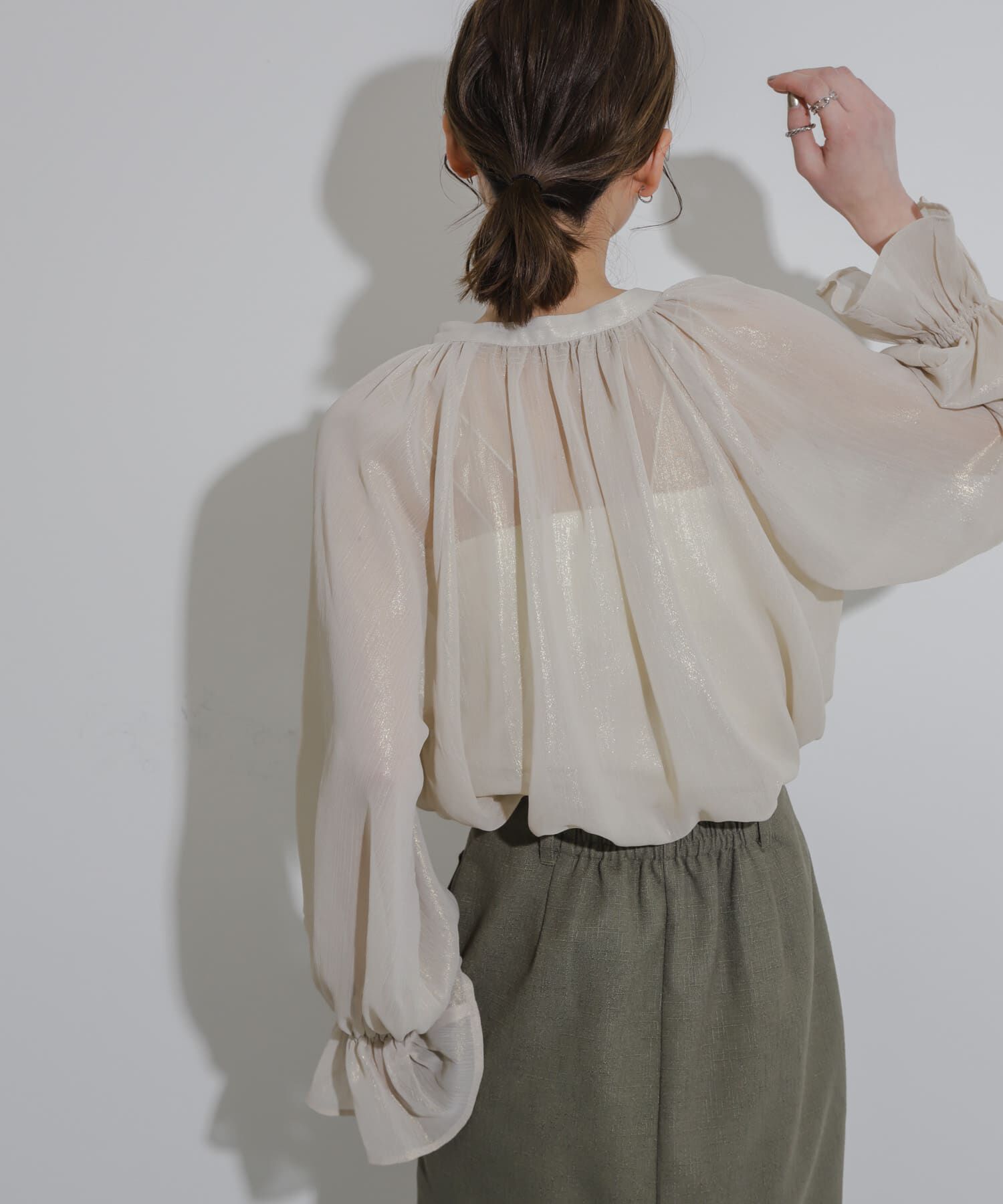 SENSE OF PLACE by URBAN RESEARCH「ハクプリントブラウス」|シャツ・ブラウス|