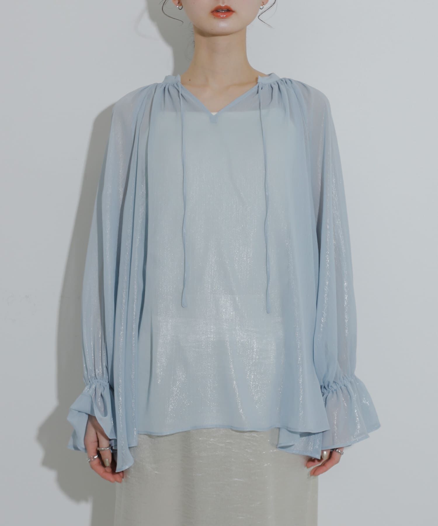 SENSE OF PLACE by URBAN RESEARCH「ハクプリントブラウス」|シャツ・ブラウス|