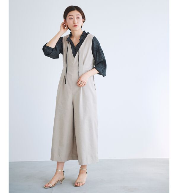 le.coeur blanc「カッセンジョーゼット2wayフリルネックブラウス」|シャツ・ブラウス|