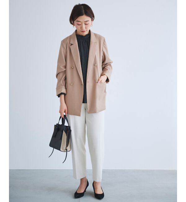 le.coeur blanc「カッセンジョーゼット2wayフリルネックブラウス」|シャツ・ブラウス|