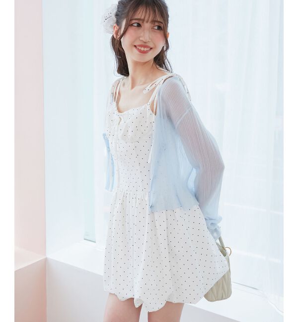  「レースチョーカーセットバルーンミニワンピ」|ワンピース|